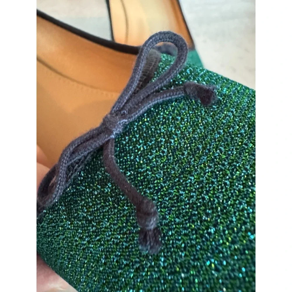 J.Crew Sophia Glitter Pumps – Size 9.5 –‎ Green/Blue/Black